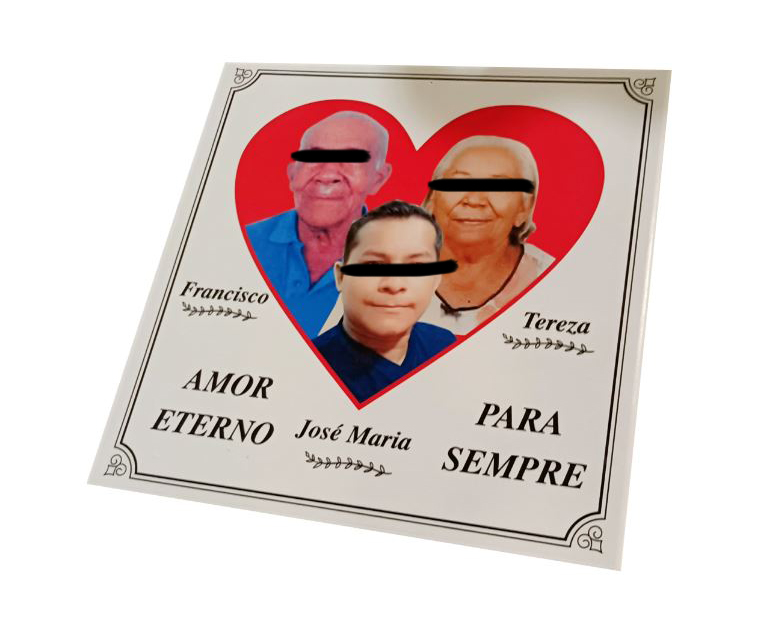 Placa de Azulejo 20x20cm para túmulo title=