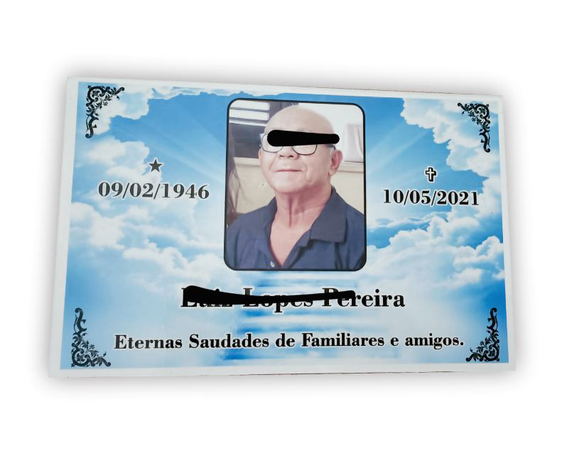 Placa de Azulejo 30x20cm para túmulo title=